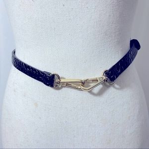 NEW ZARA BLACK AND GOLD BELT